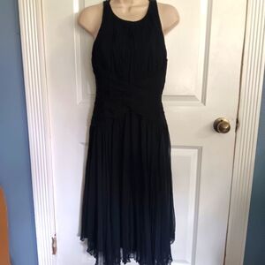 Black semi formal lined dress